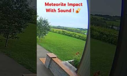 Meteorite Impact Captured With Sound! #shorts #science #space #milkyway